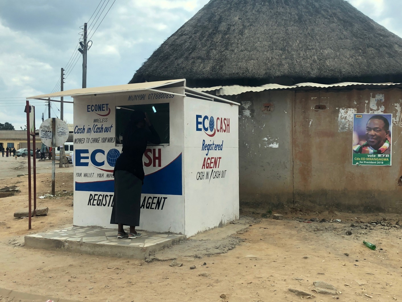 EcoCash kantoor, Zimbabwe